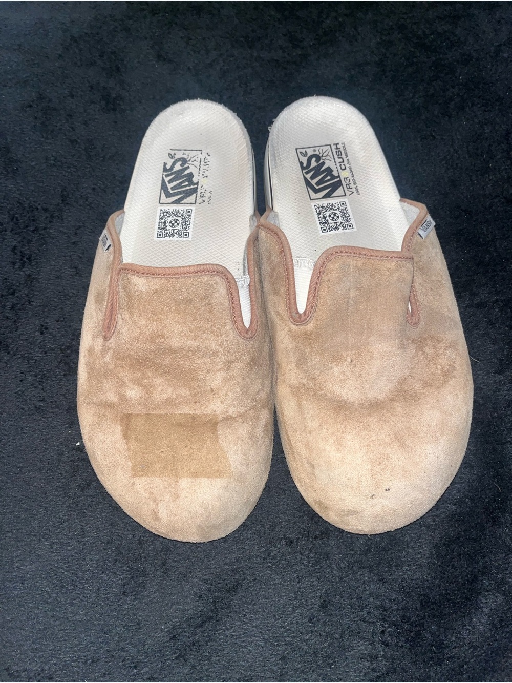 Vans Men's Brown Suede Slip-On Shoes
